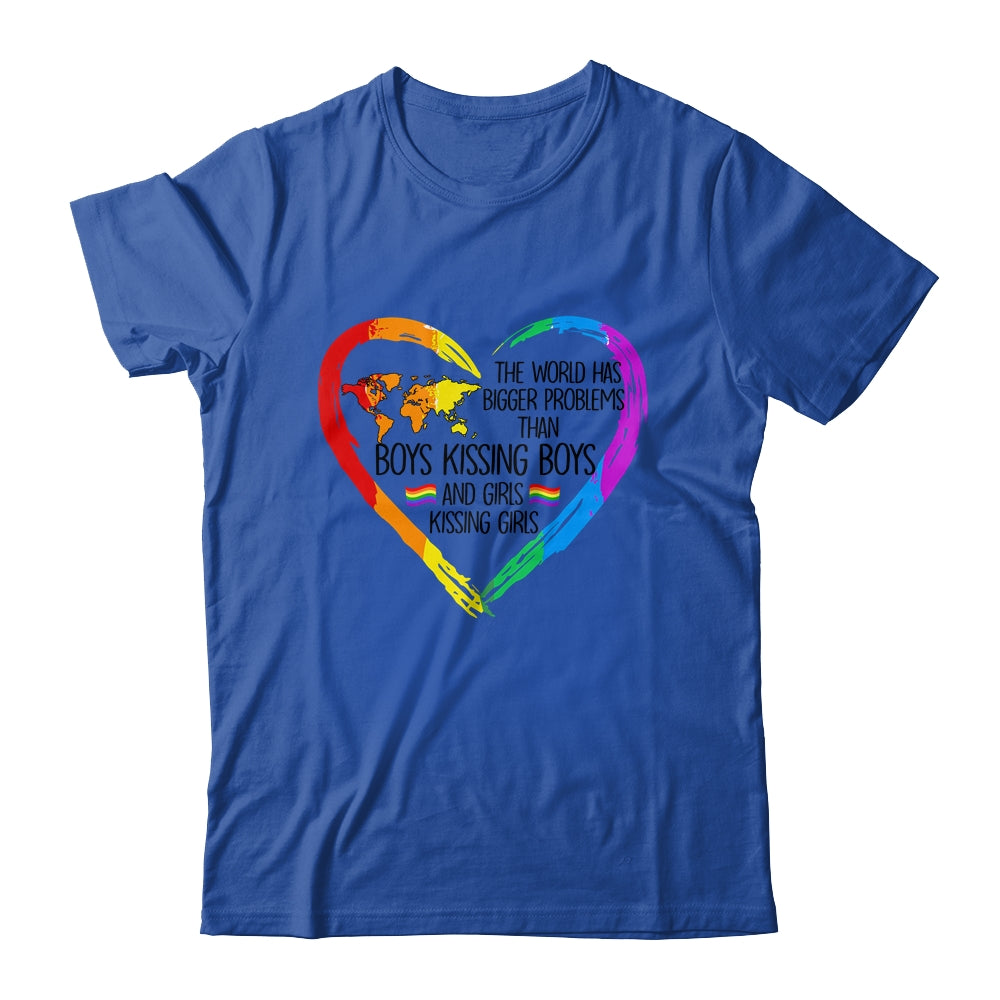 The World Has Bigger Problems Gay Lesbian Pride Rainbow Shirt & Tank Top | siriusteestore