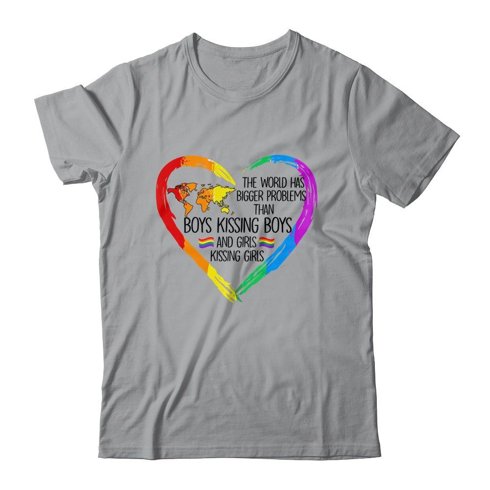 The World Has Bigger Problems Gay Lesbian Pride Rainbow Shirt & Tank Top | siriusteestore