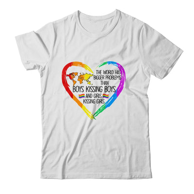 The World Has Bigger Problems Gay Lesbian Pride Rainbow Shirt & Tank Top | siriusteestore