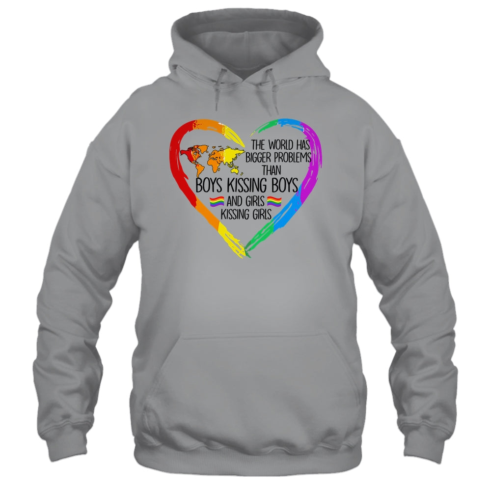 The World Has Bigger Problems Gay Lesbian Pride Rainbow Shirt & Tank Top | siriusteestore