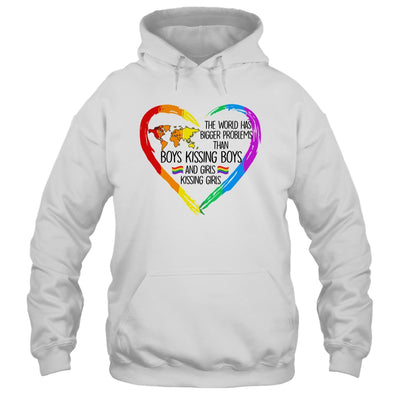 The World Has Bigger Problems Gay Lesbian Pride Rainbow Shirt & Tank Top | siriusteestore