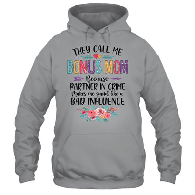 They Call Me Bonus Mom Because Partner In Crime Mothers Day Shirt & Tank Top | siriusteestore