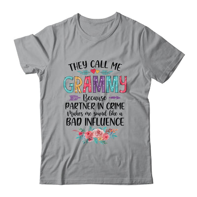 They Call Me Grammy Because Partner In Crime Mothers Day Shirt & Tank Top | siriusteestore
