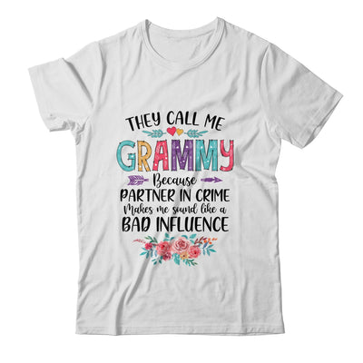 They Call Me Grammy Because Partner In Crime Mothers Day Shirt & Tank Top | siriusteestore