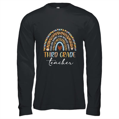 Third Grade Teacher Leopard Rainbow Teacher Team 3rd Grade Shirt & Hoodie | siriusteestore