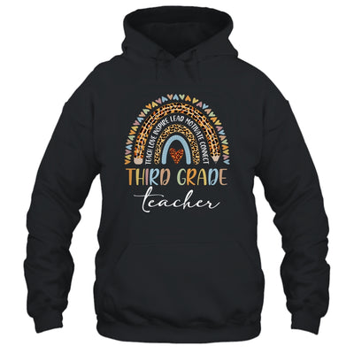 Third Grade Teacher Leopard Rainbow Teacher Team 3rd Grade Shirt & Hoodie | siriusteestore