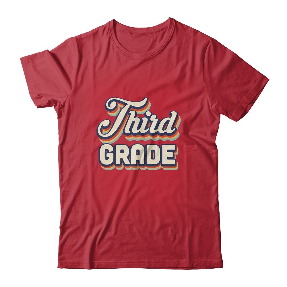 Third Grade Teacher Retro Vintage 3rd Grade Teacher Team Shirt & Hoodie | siriusteestore