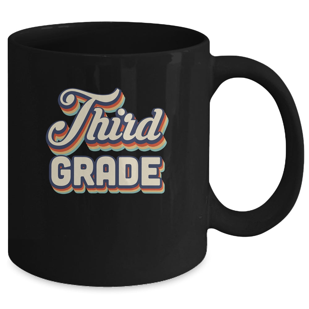 Third Grade Teacher Retro Vintage 3rd Grade Teacher Team Mug | siriusteestore