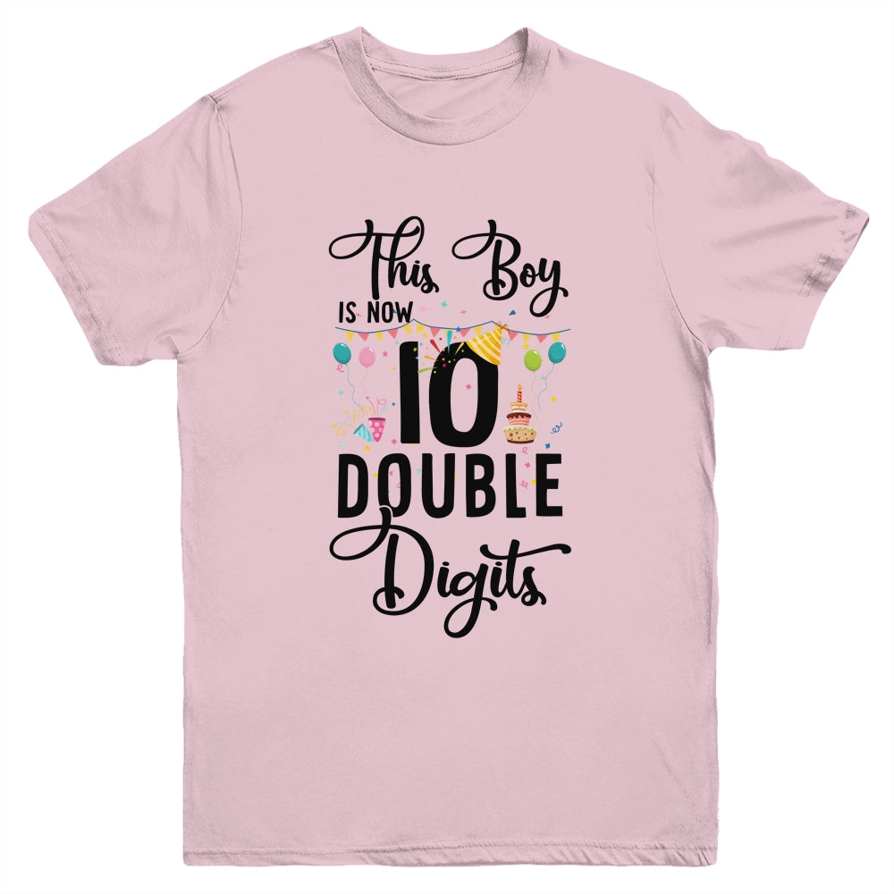 Double digits top birthday shirt boy