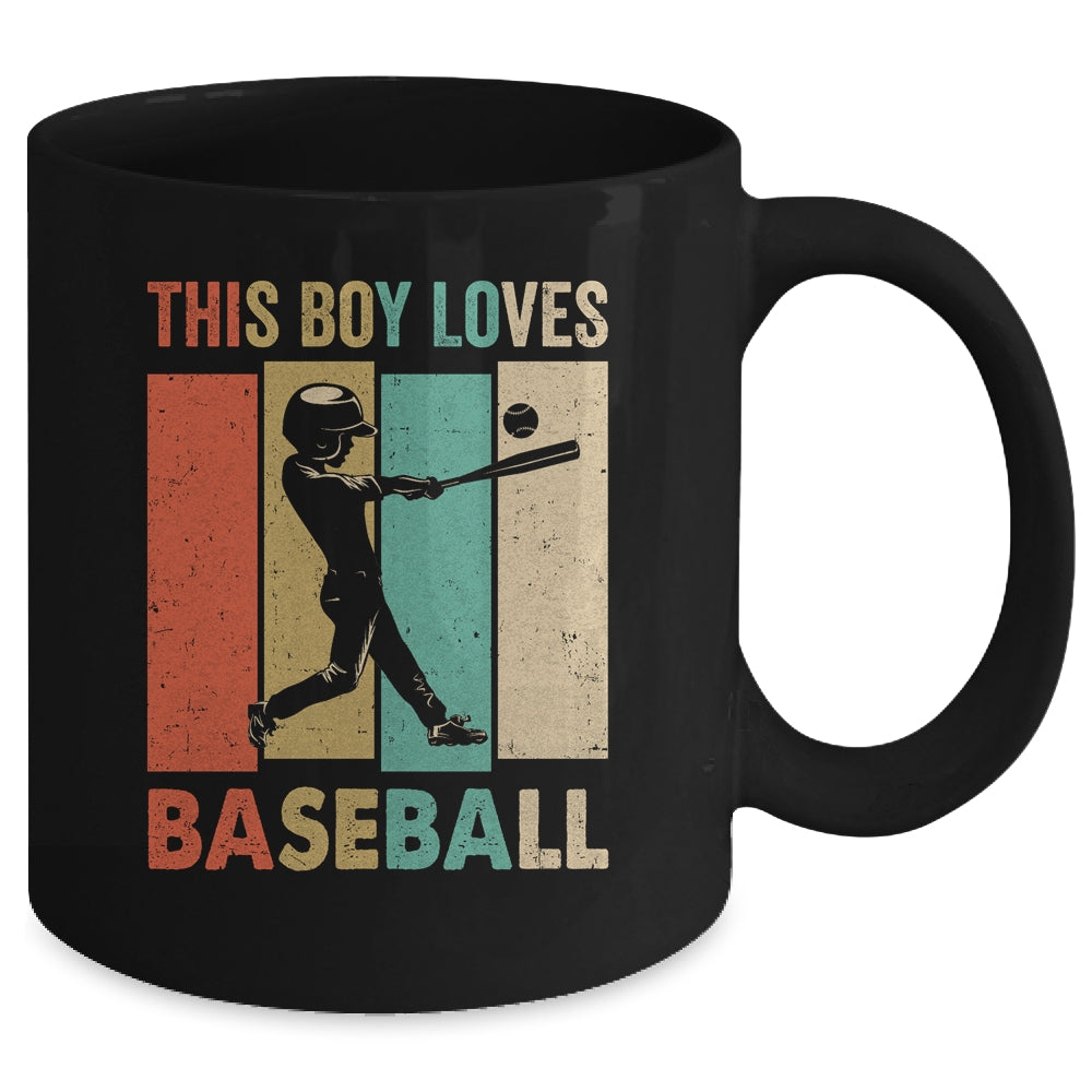 This Boy Loves Baseball Boys Soccer Player Vintage Mug | siriusteestore