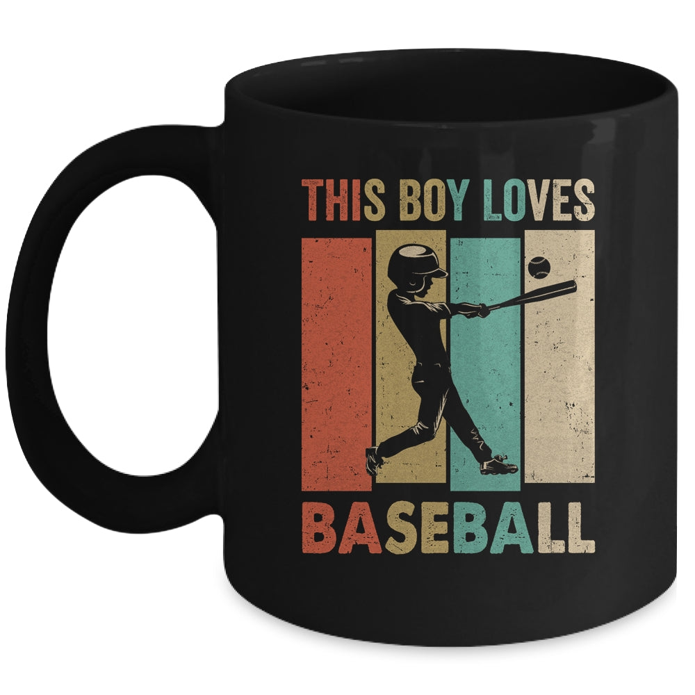 This Boy Loves Baseball Boys Soccer Player Vintage Mug | siriusteestore