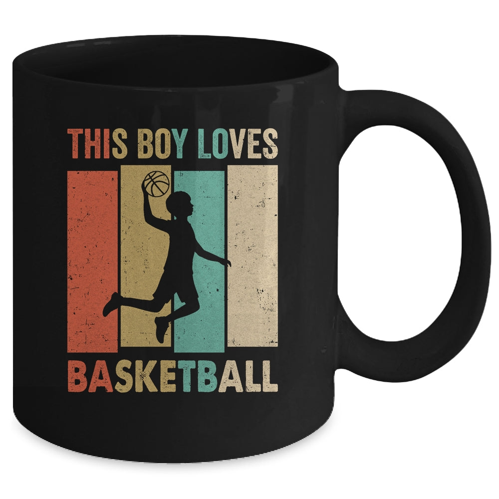 This Boy Loves Basketball Boys Soccer Player Vintage Mug | siriusteestore