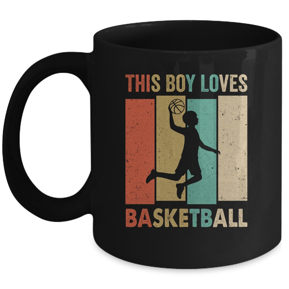 This Boy Loves Basketball Boys Soccer Player Vintage Mug | siriusteestore