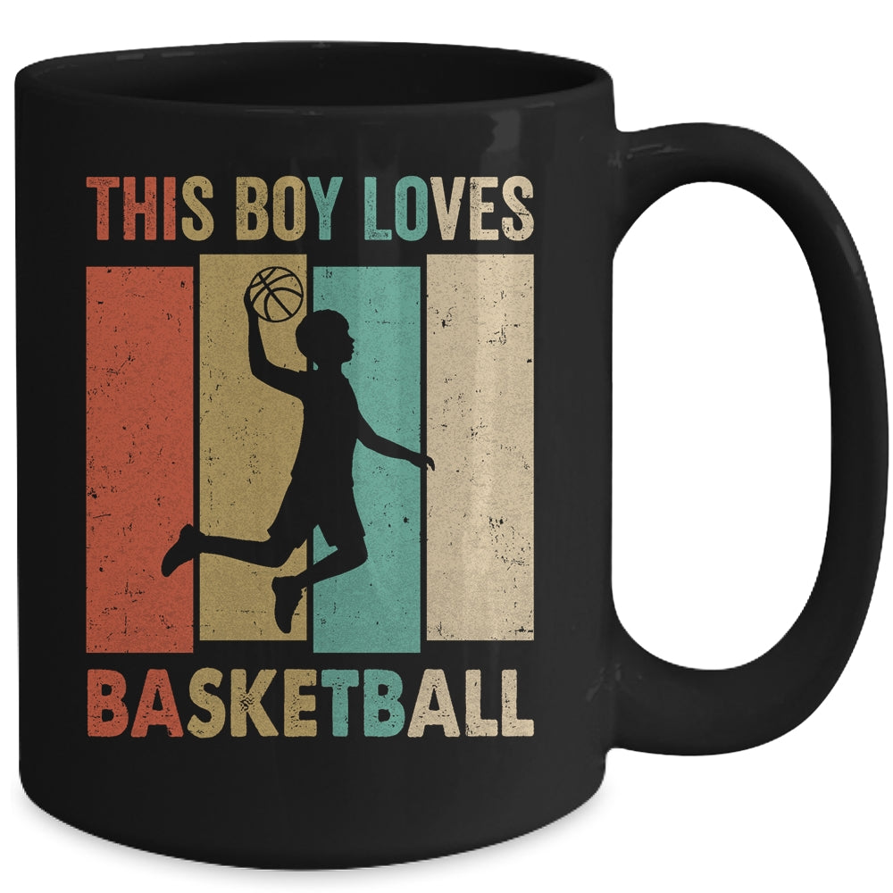 This Boy Loves Basketball Boys Soccer Player Vintage Mug | siriusteestore