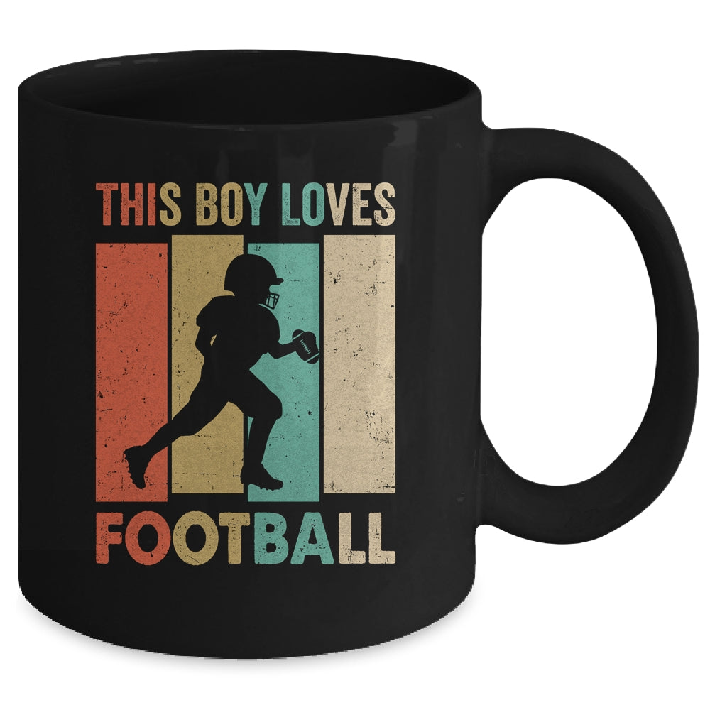 This Boy Loves Football Boys Soccer Player Vintage Mug | siriusteestore