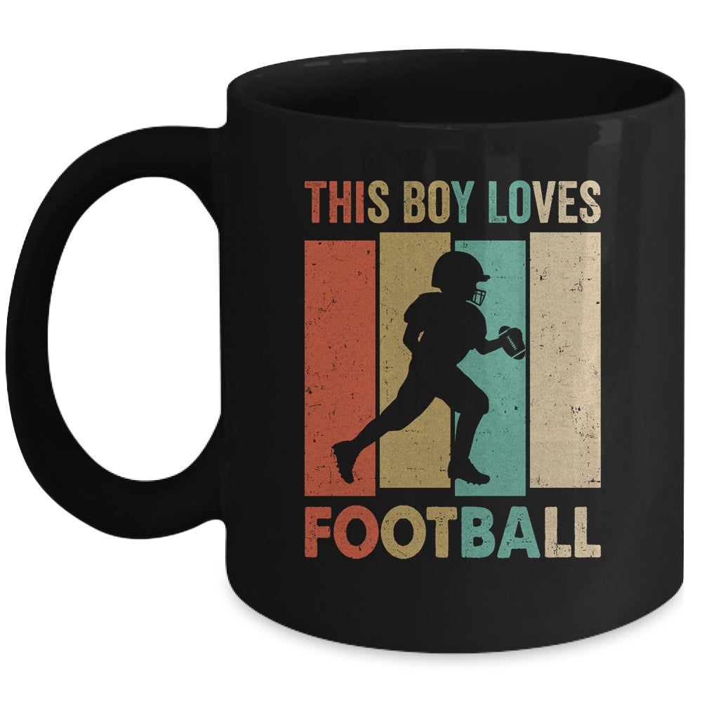 This Boy Loves Football Boys Soccer Player Vintage Mug | siriusteestore