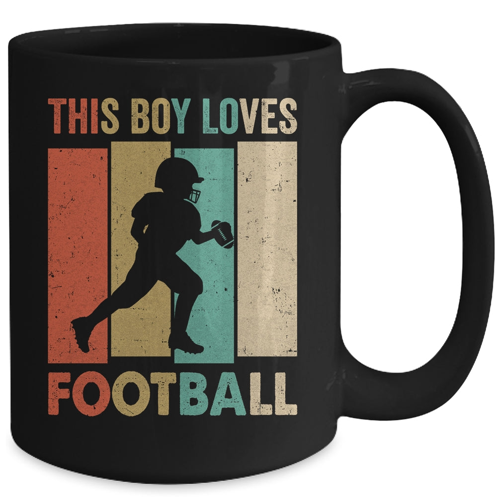 This Boy Loves Football Boys Soccer Player Vintage Mug | siriusteestore