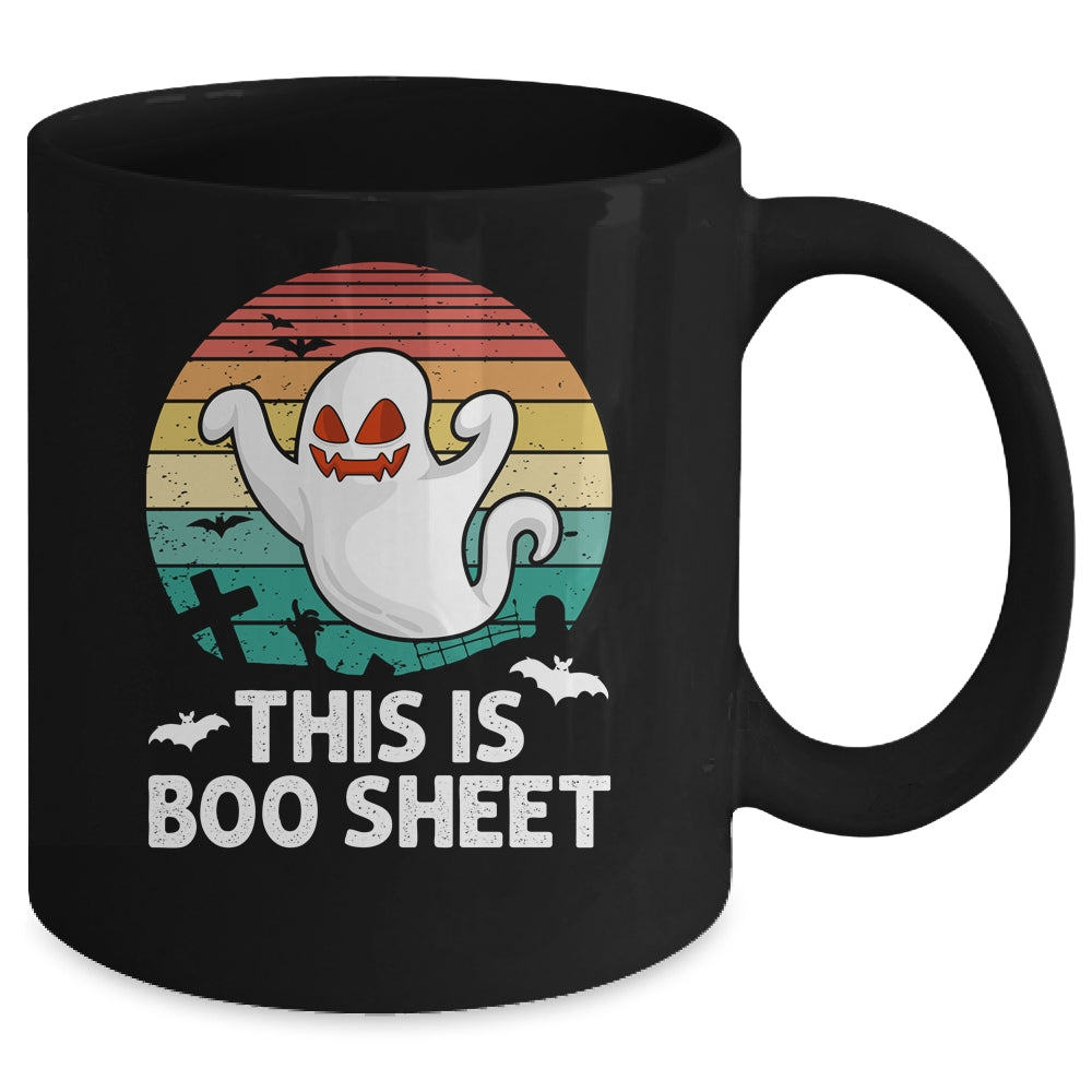 This Is Boo Sheet Ghost Halloween Costume Men Women Retro Mug | siriusteestore