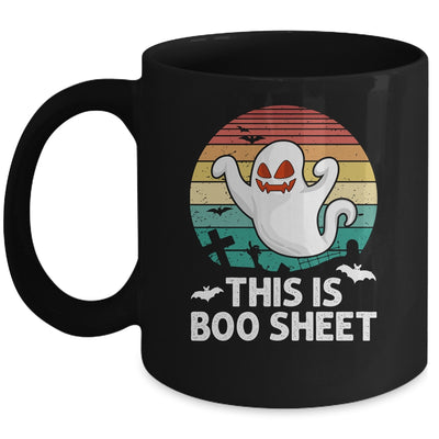 This Is Boo Sheet Ghost Halloween Costume Men Women Retro Mug | siriusteestore