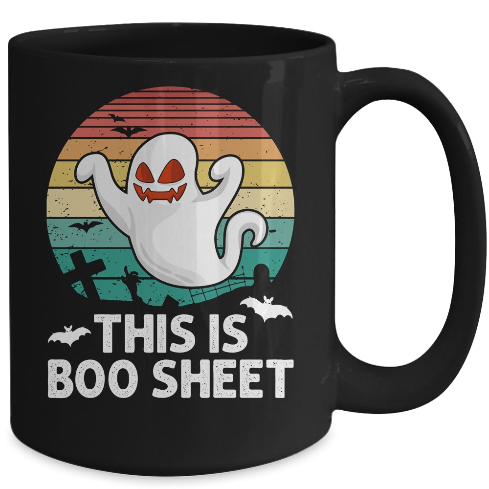 This Is Boo Sheet Ghost Halloween Costume Men Women Retro Mug | siriusteestore