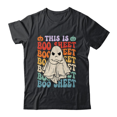 This Is Boo Sheet Ghost Retro Halloween Costume Groovy Shirt & Hoodie | siriusteestore