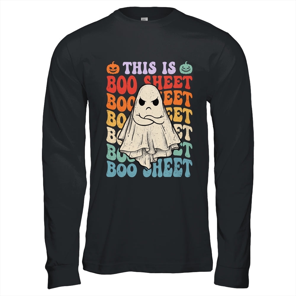 This Is Boo Sheet Ghost Retro Halloween Costume Groovy Shirt & Hoodie | siriusteestore