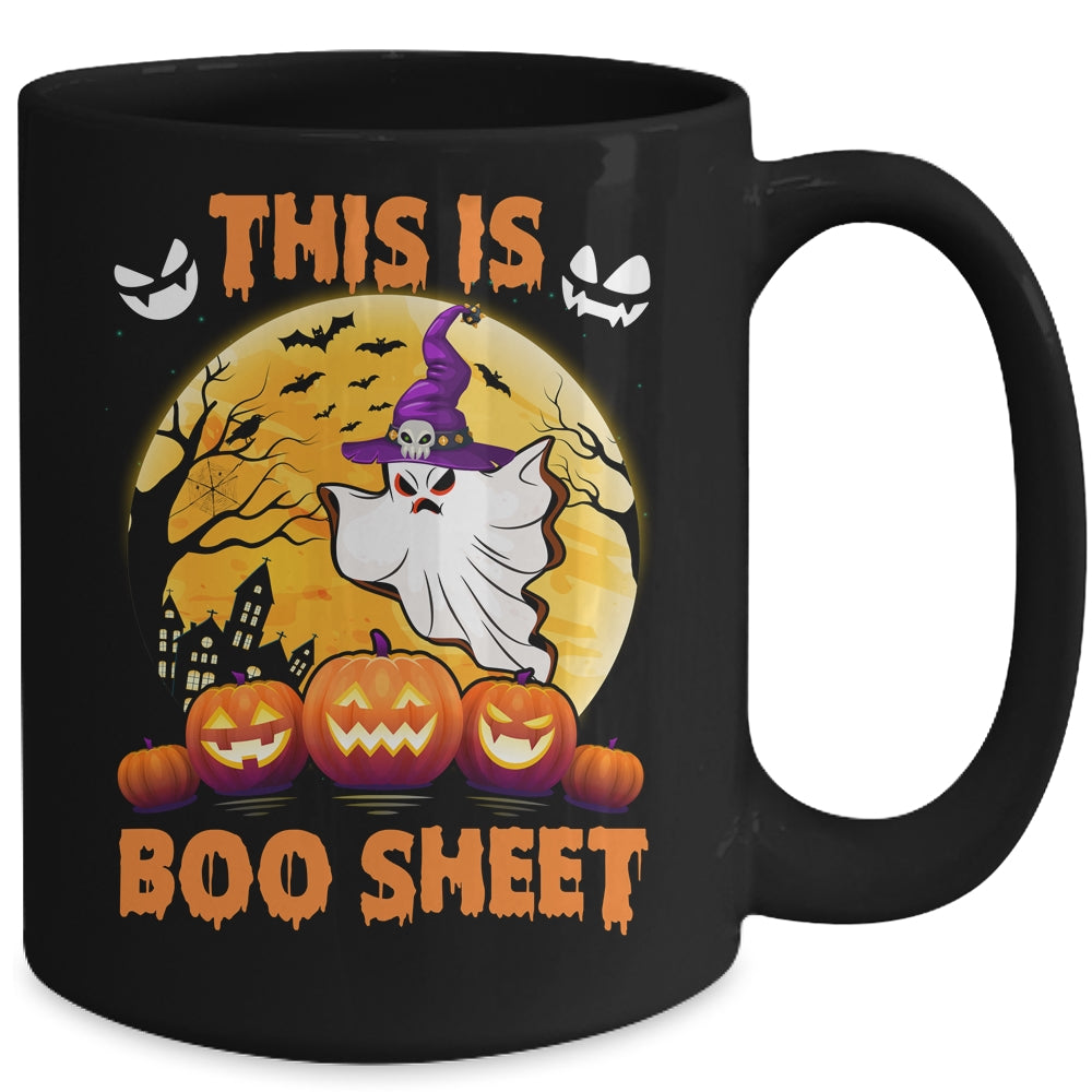This Is Boo Sheet Ghost Retro Halloween Costume Men Women Mug | siriusteestore