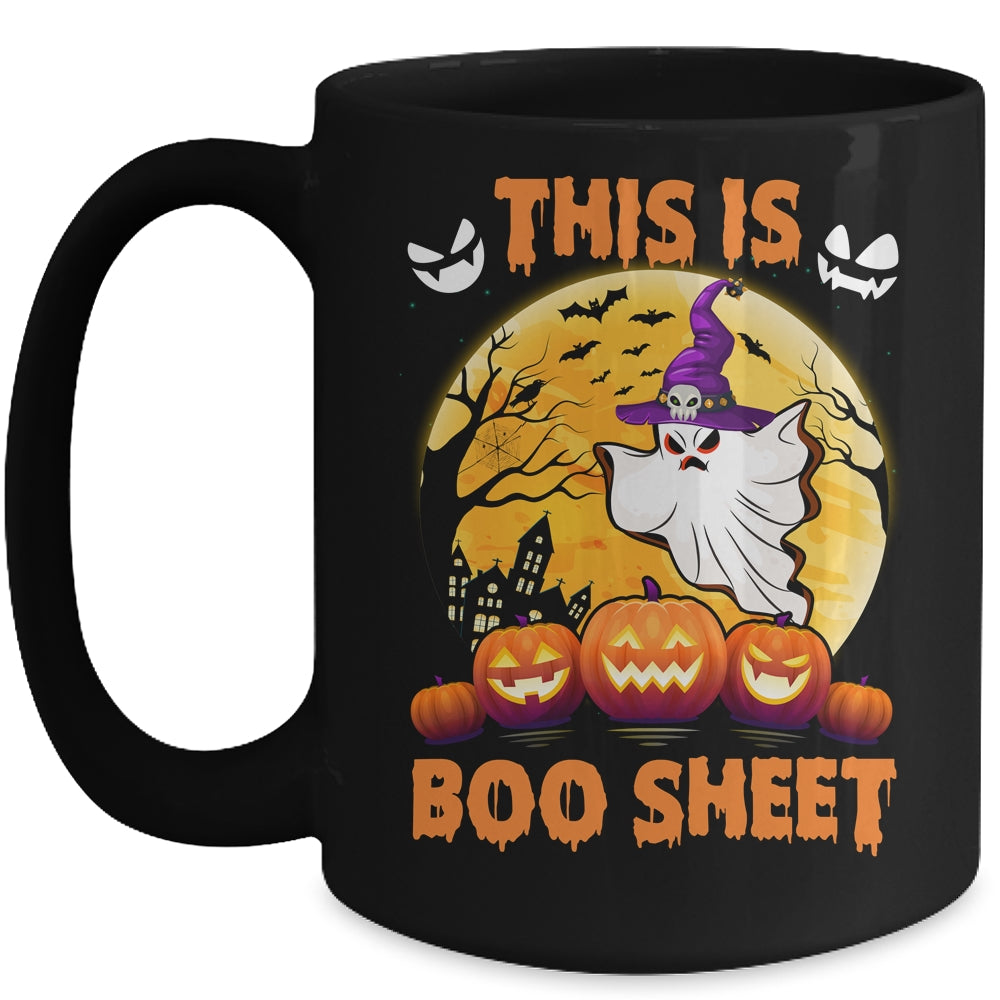 This Is Boo Sheet Ghost Retro Halloween Costume Men Women Mug | siriusteestore