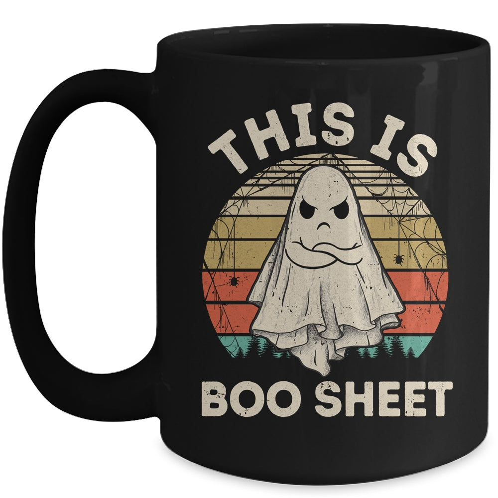 This Is Boo Sheet Ghost Retro Halloween Costume Women Men Mug | siriusteestore