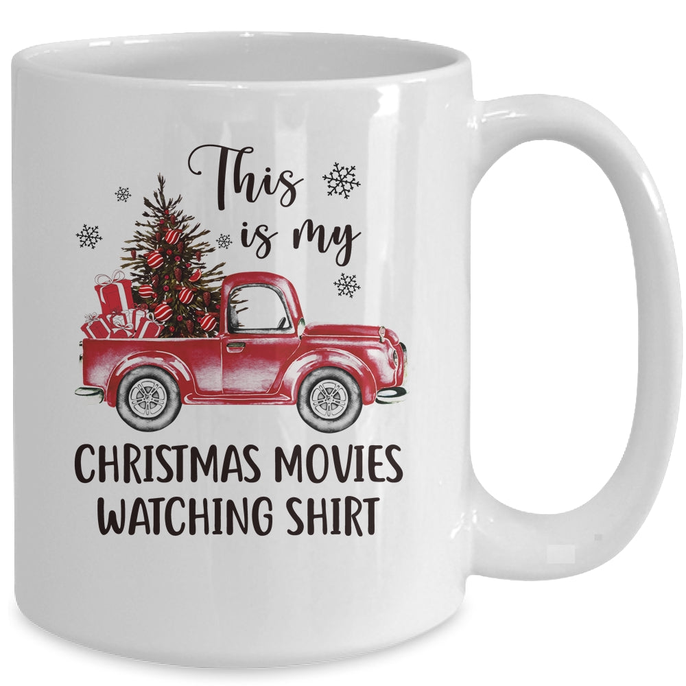This Is My Christmas Movie Watching Vintage Truck Mug | siriusteestore