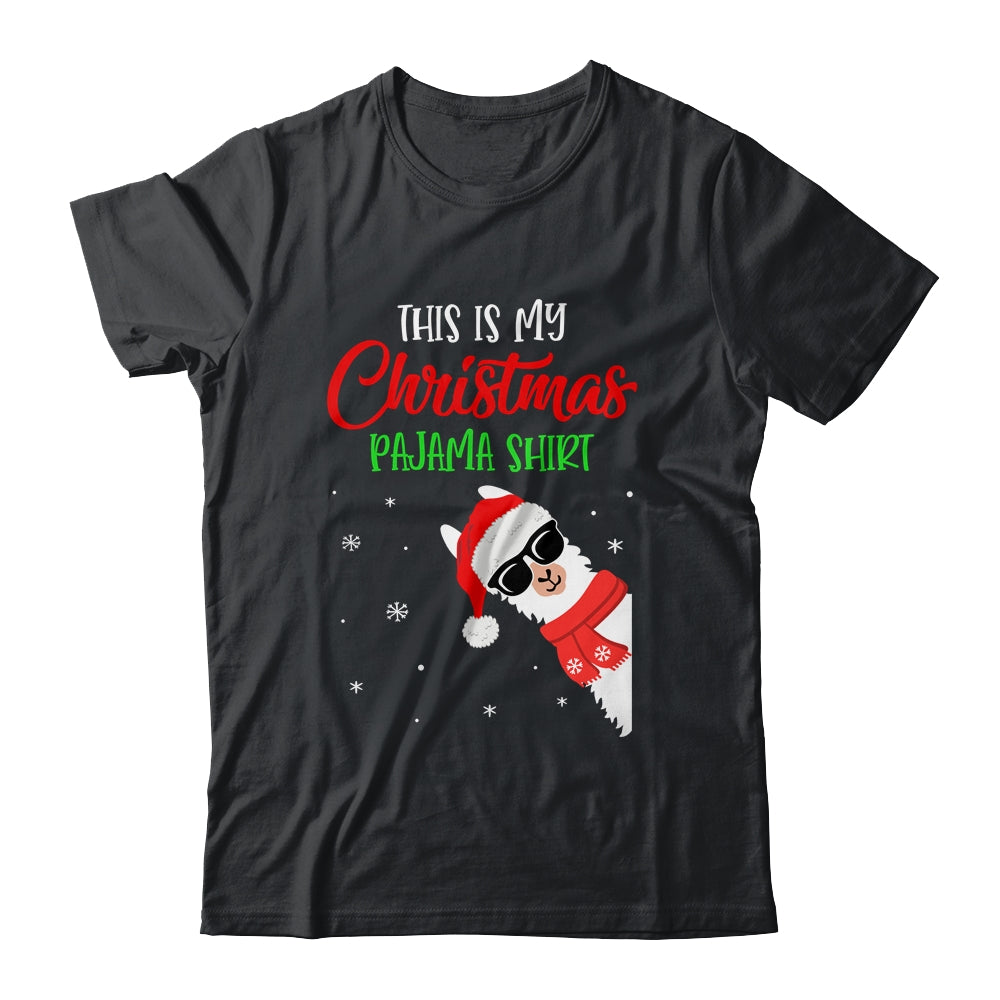 This Is My Christmas Pajama Alpaca Llama Funny Shirt & Sweatshirt | siriusteestore