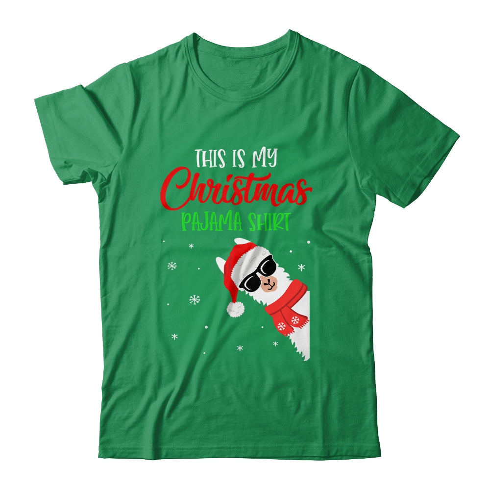 This Is My Christmas Pajama Alpaca Llama Funny Shirt & Sweatshirt | siriusteestore