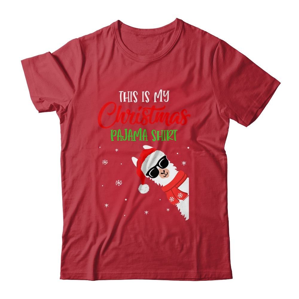 This Is My Christmas Pajama Alpaca Llama Funny Shirt & Sweatshirt | siriusteestore