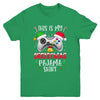 This Is My Christmas Pajama Santa Hat Gamer Video Game Youth Shirt | siriusteestore