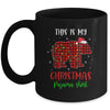 This Is My Christmas Pajama Shirt Bear Red Plaid Mug | siriusteestore