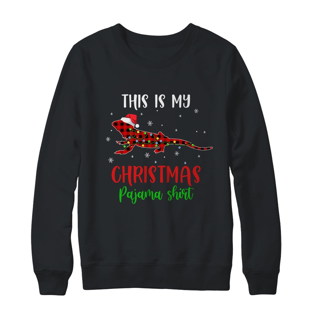 This Is My Christmas Pajama Shirt Bearded Dragon Red Plaid Shirt & Sweatshirt | siriusteestore