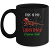 This Is My Christmas Pajama Shirt Bearded Dragon Red Plaid Mug | siriusteestore
