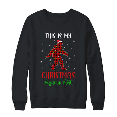 This Is My Christmas Pajama Shirt Bigfoot Red Plaid Shirt & Sweatshirt | siriusteestore