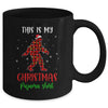 This Is My Christmas Pajama Shirt Bigfoot Red Plaid Mug | siriusteestore