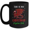 This Is My Christmas Pajama Shirt Dragon Red Plaid Mug | siriusteestore