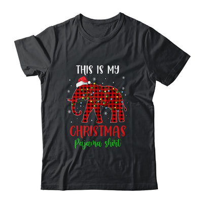 This Is My Christmas Pajama Shirt Elephant Red Plaid Shirt & Sweatshirt | siriusteestore
