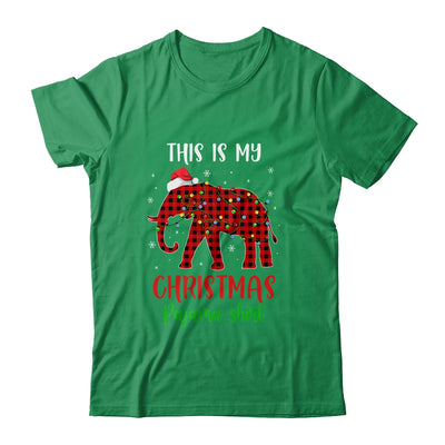 This Is My Christmas Pajama Shirt Elephant Red Plaid Shirt & Sweatshirt | siriusteestore