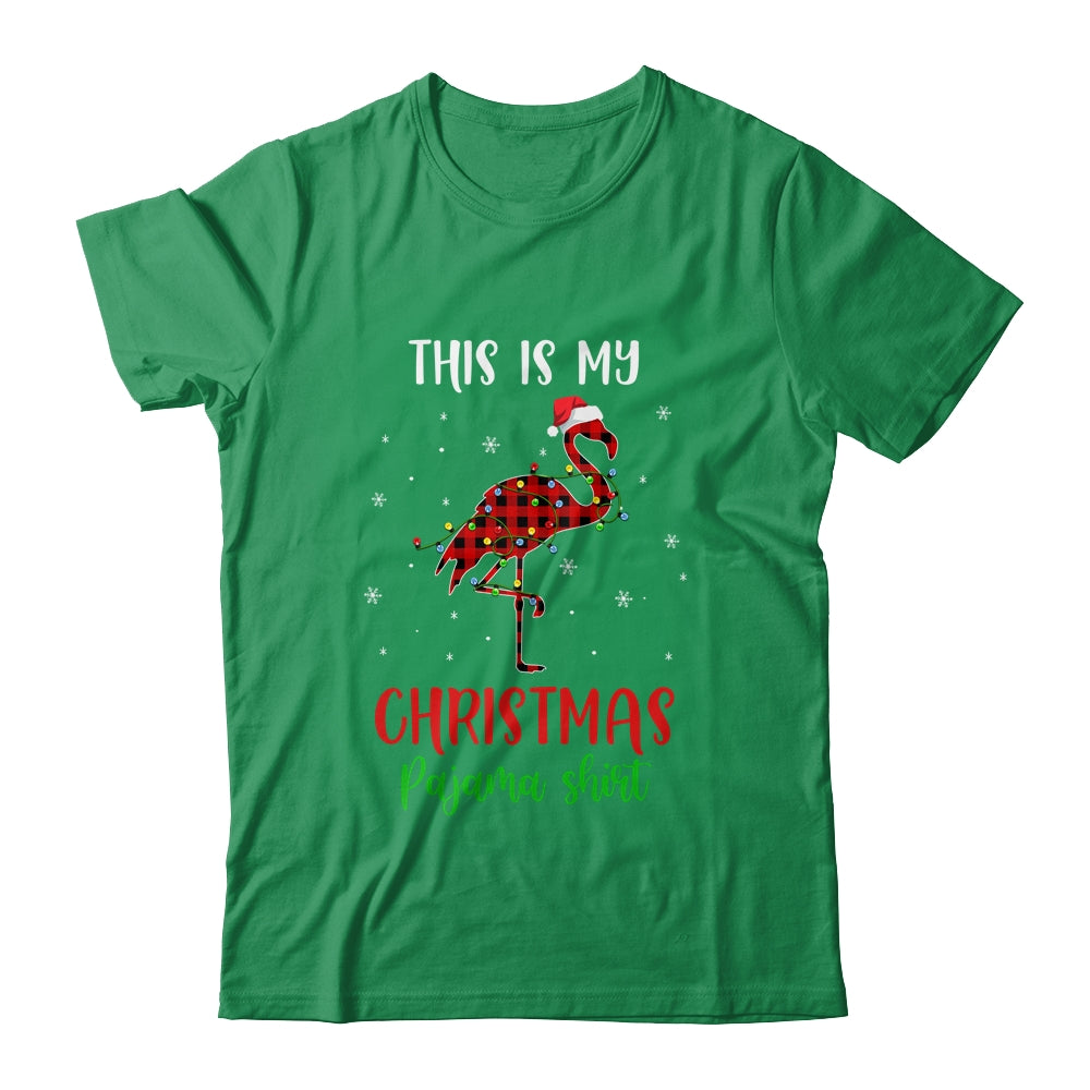 This Is My Christmas Pajama Shirt Flamingo Red Plaid Shirt & Sweatshirt | siriusteestore
