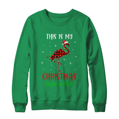This Is My Christmas Pajama Shirt Flamingo Red Plaid Shirt & Sweatshirt | siriusteestore