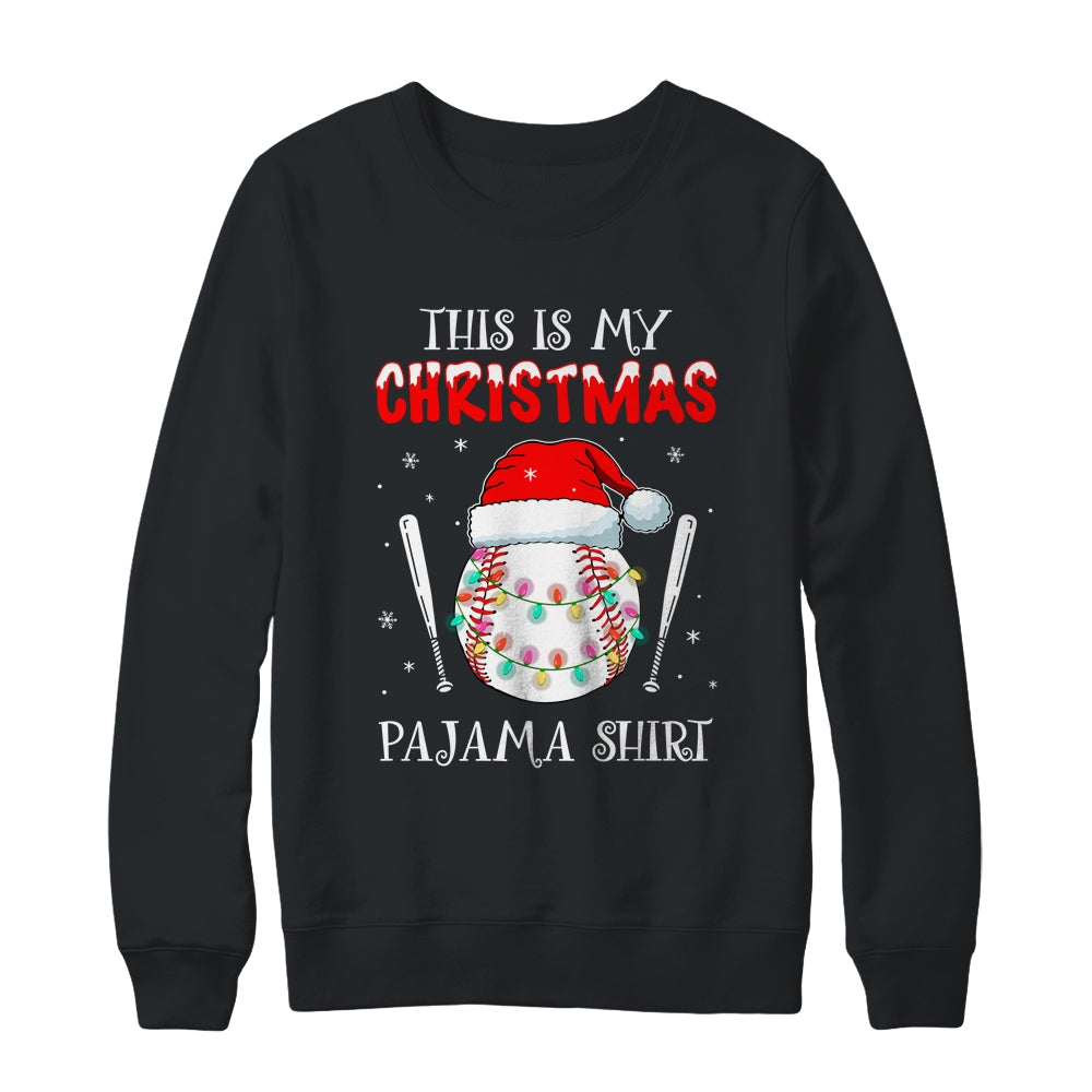 This Is My Christmas Pajama Shirt Gift For Baseball Lover Shirt & Sweatshirt | siriusteestore