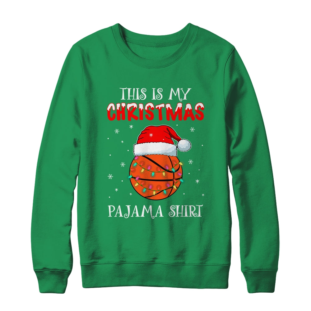 This Is My Christmas Pajama Shirt Gift For Basketball Lover Shirt & Sweatshirt | siriusteestore