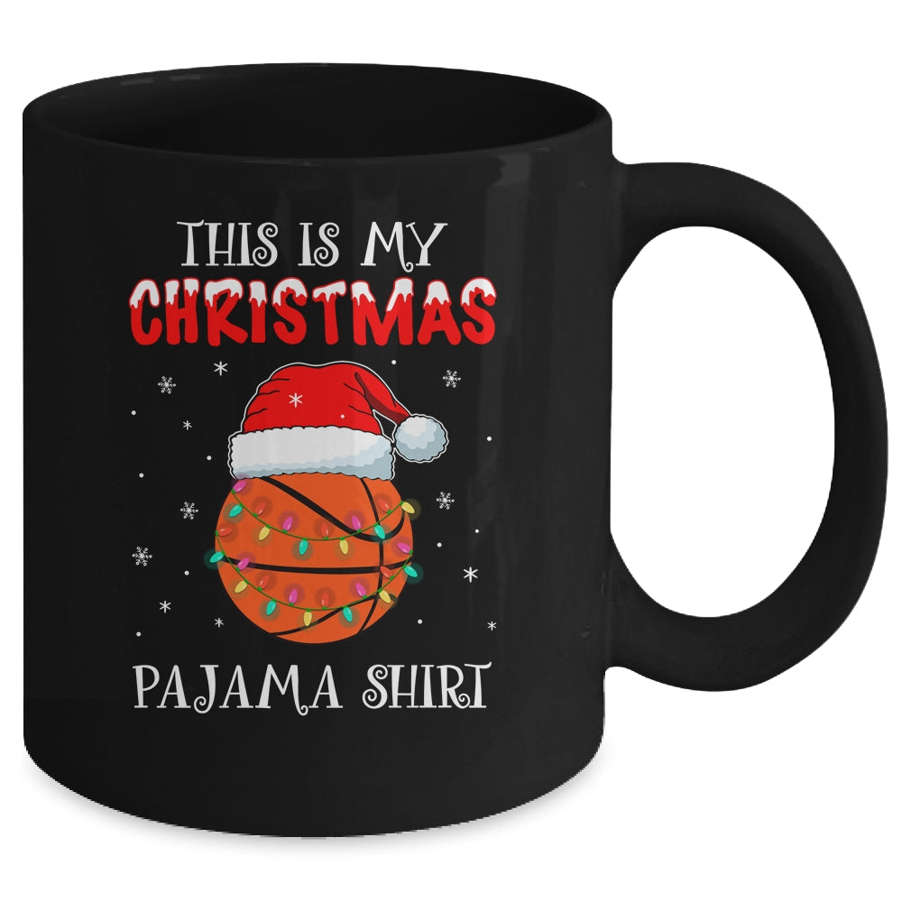This Is My Christmas Pajama Shirt Gift For Basketball Lover Mug | siriusteestore