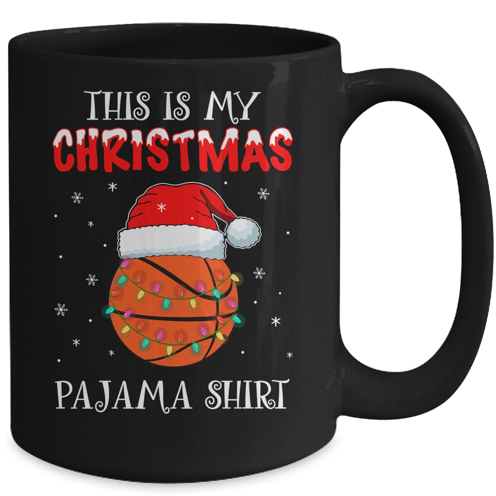 This Is My Christmas Pajama Shirt Gift For Basketball Lover Mug | siriusteestore