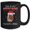 This Is My Christmas Pajama Shirt Gift For Football Lover Mug | siriusteestore
