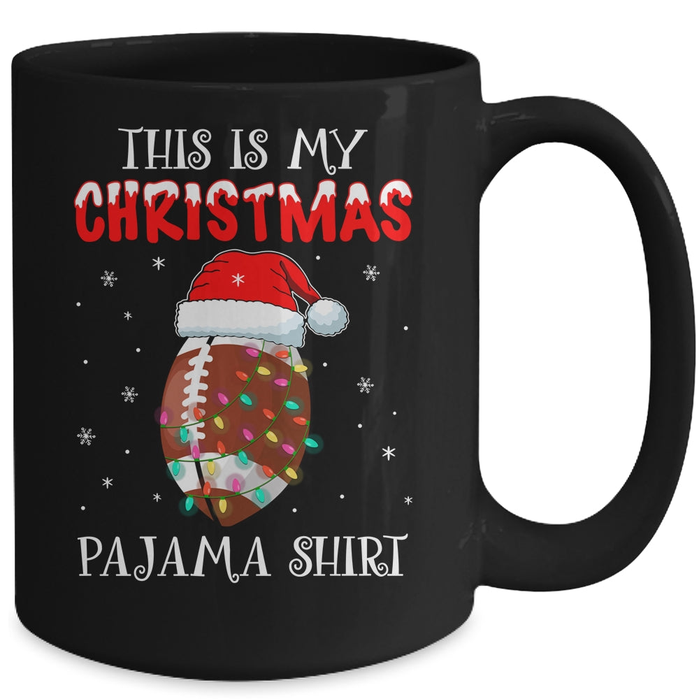 This Is My Christmas Pajama Shirt Gift For Football Lover Mug | siriusteestore